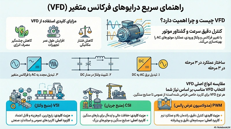 عملکرد و ساختار vfd