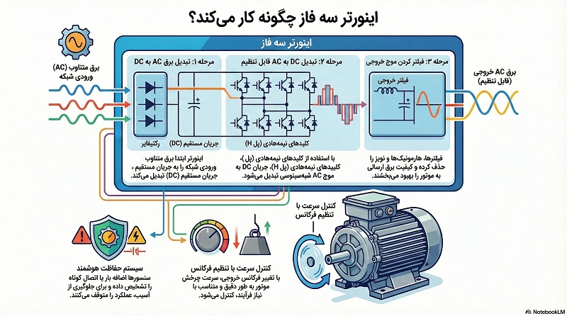 کنترل ولتاژ و تنظیم گشتاور موتور